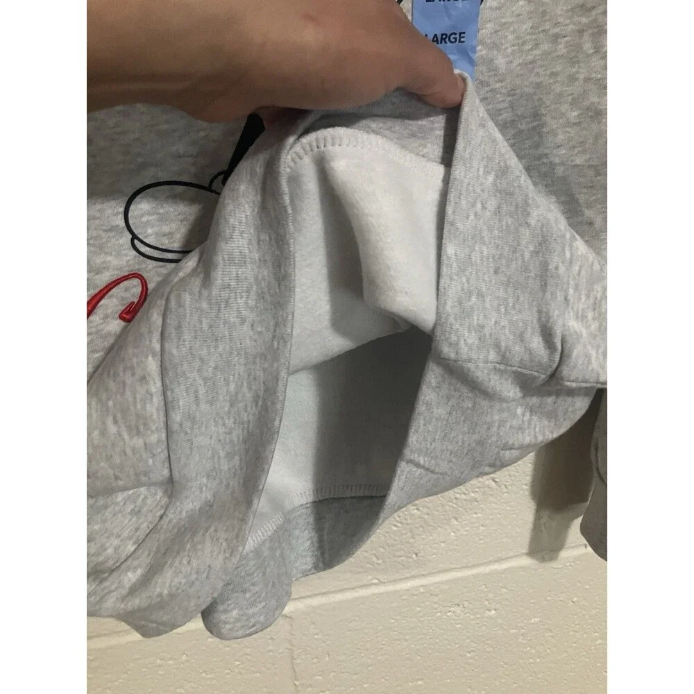 Mickey Mouse California Crewneck Sweatshirt | Grey Comfy Disney Pullover XS & L